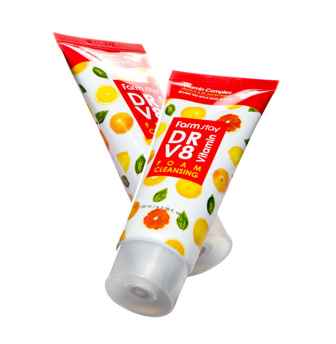 غسول ​​رغوي  دكتورV8 مع فيتامينات للبشرة من فارم ستاي