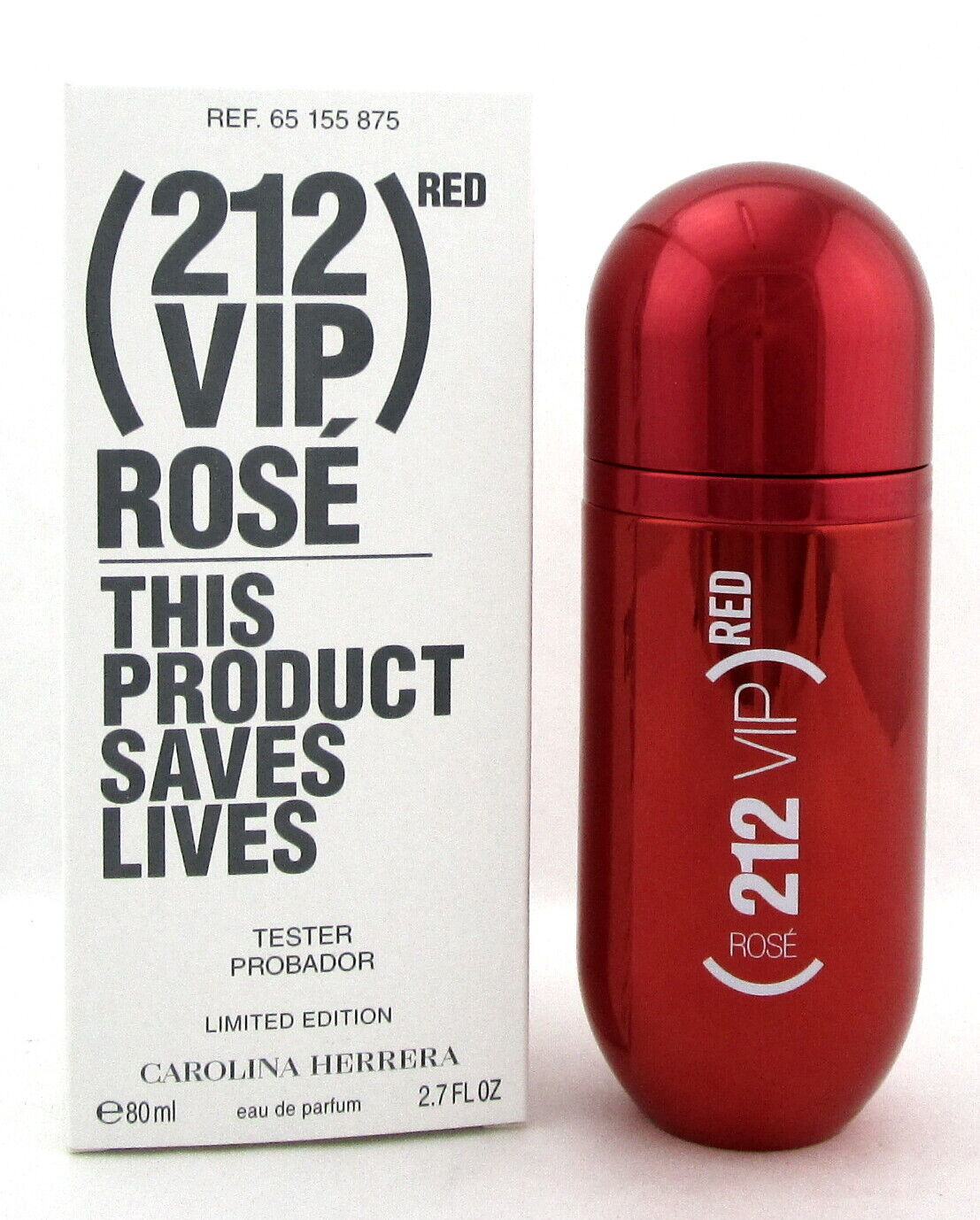 تستر Tester _ عطر 212 VIP ROSE RED _ اي دي بارفيوم _ 80 مل