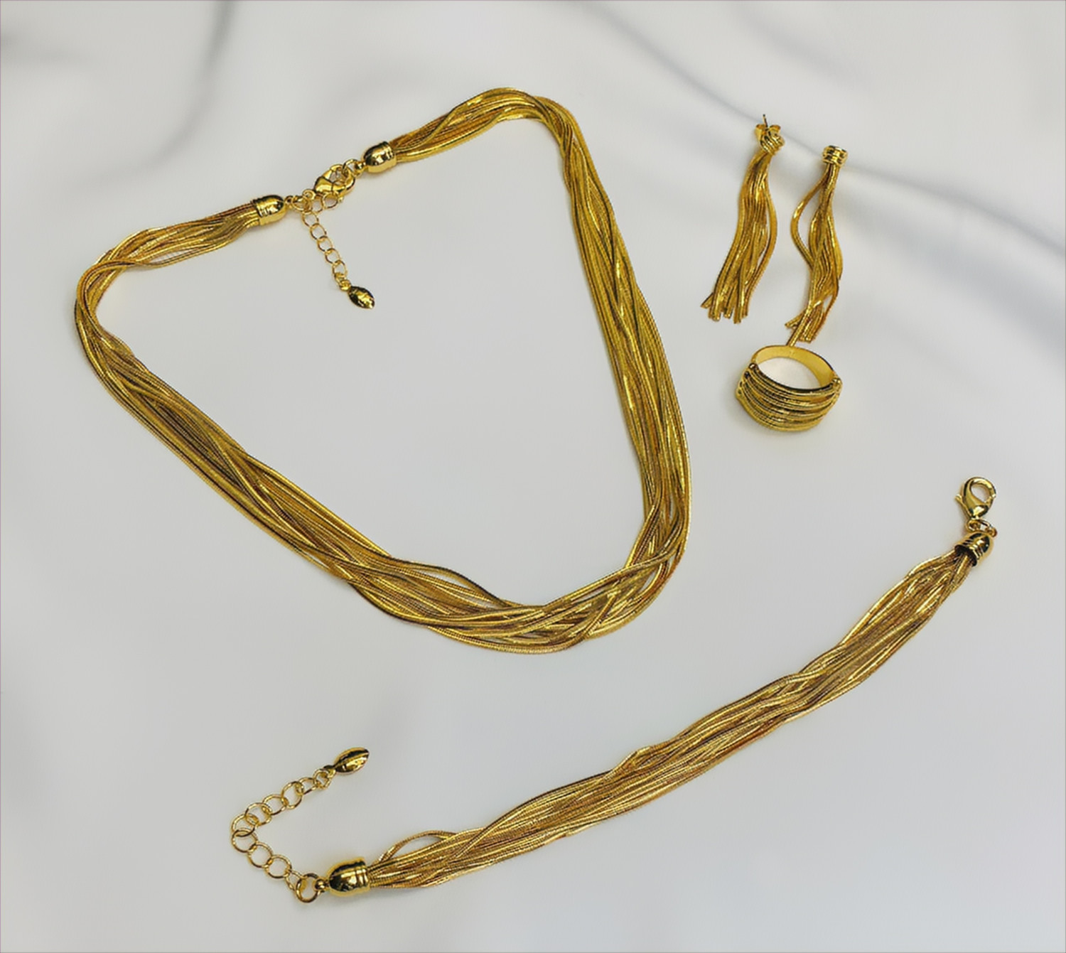 طقم فاخر ستانليس استيل , 4 قطع