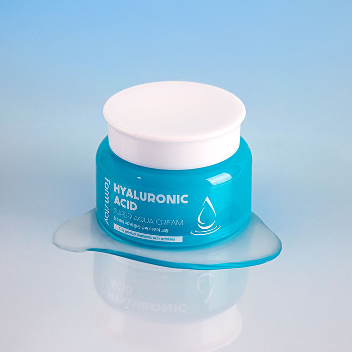 كريم مرطب يحتوي على حمض  ً الهيالورونيك  من  فارم ستاي  | Farmstay Hyaluronic Acid Super Aqua Cream