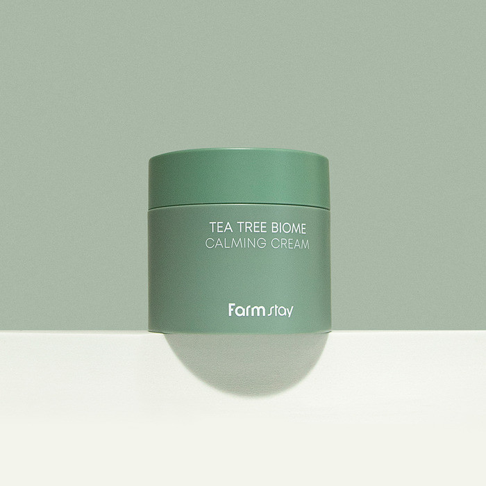 كريم  ملطف ومرطب بخلاصة  أوراق شجرة  الشاي من فارم ستاي |  Farmstay Tea Tree Biome Calming Cream